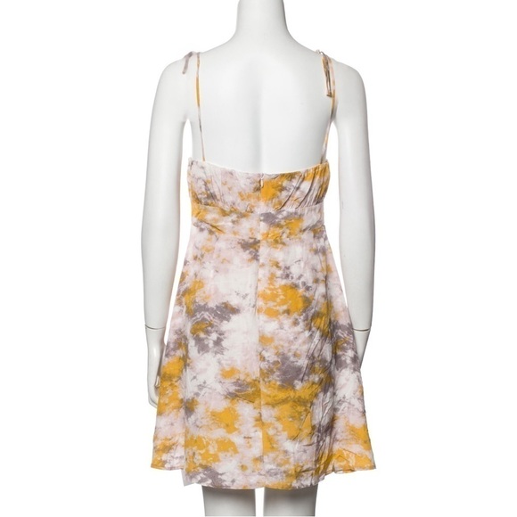 ASTR THE LABEL yellow tie dye mini dress size M EUC - Picture 2 of 9